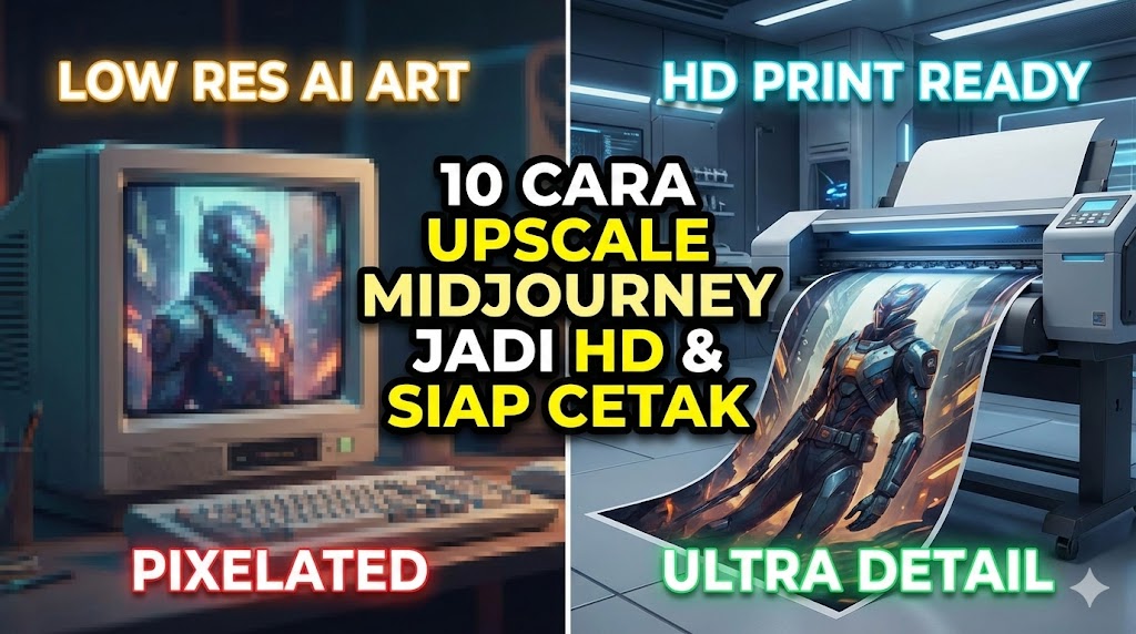 Cara Upscale Gambar Midjourney agar HD & Siap Cetak