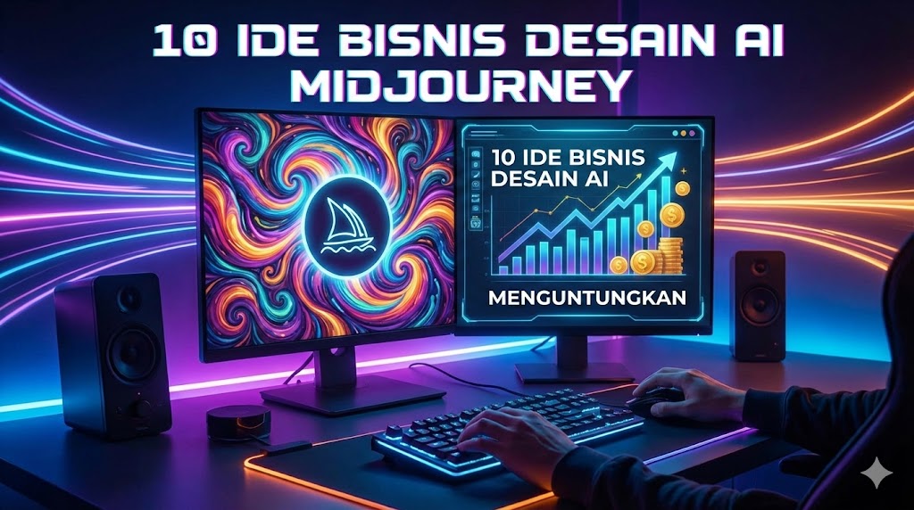 10 Ide Bisnis Desain AI Menggunakan Midjourney yang Menguntungkan