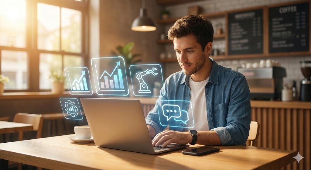 Dahulu, teknologi canggih seperti kecerdasan buatan atau Artificial Intelligence (AI) dianggap sebagai "mainan" mahal yang hanya bisa diakses oleh perusahaan raksasa seperti Google atau Amazon. Pemilik bisnis kecil atau UMKM sering kali merasa terintimidasi oleh istilah ini, membayangkan robot-robot canggih yang akan menggantikan manusia. Namun, realitas di tahun 2026 ini sangat berbeda. AI telah mendemokratisasi dunia bisnis. Kini, Artificial Intelligence membantu bisnis kecil dengan cara yang praktis, terjangkau, dan sangat berdampak. AI bukan lagi tentang robot fiksi ilmiah, melainkan tentang tools cerdas yang membantu Anda membalas chat pelanggan secara otomatis, membuat konten Instagram dalam hitungan detik, hingga memprediksi tren penjualan bulan depan. Jika Anda adalah pemilik bisnis kecil yang ingin "naik kelas" namun bingung harus mulai dari mana, artikel ini adalah panduan tepat untuk Anda. Mari kita bedah 7 cara konkret bagaimana AI dapat menjadi game changer bagi bisnis Anda. Cara Artificial Intelligence Membantu Bisnis Kecil Berkembang 1. Meningkatkan Layanan Pelanggan dengan Chatbot Cerdas Salah satu tantangan terbesar bisnis kecil adalah keterbatasan sumber daya manusia (SDM). Anda mungkin tidak memiliki tim Customer Service (CS) yang bisa berjaga 24 jam. Di sinilah AI berperan sebagai penyelamat. Respons 24/7 Tanpa Lelah Berbeda dengan chatbot kaku zaman dulu, chatbot berbasis AI modern (seperti yang terintegrasi dengan WhatsApp Business API atau website) mampu memahami konteks percakapan. Mereka bisa menjawab pertanyaan umum (FAQ), membantu proses pemesanan, hingga menangani keluhan pelanggan di jam 2 pagi saat Anda sedang tidur. Personalisasi Percakapan AI dapat mengingat riwayat pembelian pelanggan. Jadi, ketika pelanggan lama menyapa, bot tidak akan bertanya "Siapa nama Anda?", melainkan "Halo Budi, apakah Anda ingin memesan kopi susu gula aren seperti minggu lalu?". Sentuhan personal ini meningkatkan loyalitas pelanggan secara drastis. 2. Otomatisasi Pembuatan Konten Pemasaran (Content Marketing) "Konsistensi adalah kunci di media sosial." Kita semua tahu mantra itu, tapi melaksanakannya sangat sulit bagi pemilik bisnis yang sibuk mengurus operasional. Artificial Intelligence membantu bisnis kecil memecahkan kebuntuan ide dan produksi konten. Copywriting: Tools seperti ChatGPT, Claude, atau Jasper AI dapat membuat caption Instagram, artikel blog, hingga naskah video TikTok dalam hitungan detik. Anda hanya perlu memberikan ide dasar, dan AI akan merangkainya menjadi kalimat yang persuasif. Desain Visual: Tidak punya budget menyewa desainer grafis? Generative AI seperti Midjourney atau fitur Magic Studio di Canva memungkinkan Anda membuat gambar produk yang estetis, poster promo, dan logo hanya dengan mengetikkan perintah teks (prompt). Video Editing: AI kini bisa memotong bagian video yang sunyi (silence remover), menambahkan subtitle otomatis, hingga membuat klip pendek dari video panjang untuk kebutuhan YouTube Shorts atau Reels. 3. Analisis Data dan Prediksi Tren Penjualan Data adalah "minyak baru" dalam dunia bisnis. Namun, data yang menumpuk di Excel tidak akan berguna jika Anda tidak bisa membacanya. AI memiliki kemampuan untuk memproses data dalam jumlah besar dengan kecepatan kilat. Bagi bisnis kecil, ini berarti: Forecasting (Peramalan): AI bisa melihat pola penjualan Anda selama setahun terakhir dan memprediksi produk mana yang akan laris manis di bulan depan. Ini membantu Anda menyetok barang dengan lebih akurat, menghindari overstock atau kehabisan barang (stockout). Memahami Perilaku Konsumen: Tools analitik berbasis AI dapat memberi tahu Anda jam berapa pelanggan paling aktif berbelanja, atau promosi jenis apa yang paling mereka sukai. 4. Efisiensi Operasional dan Pembukuan Otomatis Banyak pemilik bisnis kecil menghabiskan waktu berjam-jam untuk tugas repetitif yang membosankan, seperti input data faktur atau membalas email administratif. Pembukuan yang Lebih Cerdas Aplikasi akuntansi modern kini dilengkapi AI yang bisa memindai struk belanja fisik melalui kamera HP dan langsung mencatatnya ke dalam kategori pengeluaran yang tepat. Ini meminimalisir human error dan menghemat waktu rekonsiliasi bank di akhir bulan. Manajemen Inventaris Sistem manajemen inventaris berbasis AI dapat memberikan peringatan otomatis (notifikasi) ketika stok bahan baku menipis, bahkan bisa diatur untuk melakukan pemesanan ulang (re-order) secara otomatis ke supplier jika level stok mencapai titik kritis. 5. Target Iklan yang Lebih Presisi (Smart Advertising) Pernahkah Anda merasa "membakar uang" saat beriklan di Facebook atau Instagram Ads karena tidak ada konversi penjualan? Masalahnya sering kali ada pada penargetan audiens yang salah. Platform iklan seperti Meta Ads dan Google Ads kini sangat bergantung pada AI untuk mengoptimalkan kampanye Anda. Artificial Intelligence membantu bisnis kecil dengan cara: Lookalike Audience: AI mencari orang-orang baru yang memiliki karakteristik mirip dengan pelanggan terbaik Anda saat ini. Optimasi Budget: AI akan secara otomatis mengalokasikan budget iklan Anda ke format atau jam tayang yang menghasilkan penjualan terbanyak, sehingga ROI (Return on Investment) Anda lebih tinggi meski dengan budget minim. 6. Meningkatkan Proses Rekrutmen Karyawan Ketika bisnis kecil Anda mulai berkembang, Anda perlu merekrut karyawan baru. Namun, menyortir ratusan CV yang masuk bisa sangat melelahkan. AI dapat membantu dalam proses penyaringan awal (screening). Tools HR modern dapat memindai resume pelamar dan memberikan peringkat berdasarkan kecocokan kata kunci dan pengalaman dengan deskripsi pekerjaan yang Anda buat. Ini memastikan Anda hanya mewawancarai kandidat yang benar-benar potensial, menghemat waktu Anda yang berharga. 7. Melakukan Analisis Kompetitor Dalam bisnis, Anda tidak bisa menutup mata terhadap apa yang dilakukan pesaing. Namun, memantau setiap gerak-gerik mereka secara manual sangat tidak efisien. Tools market intelligence berbasis AI dapat membantu Anda memantau harga pesaing, perubahan strategi konten mereka di media sosial, hingga ulasan (review) yang mereka dapatkan dari pelanggan. Dengan informasi ini, Anda bisa mencari celah kekurangan kompetitor dan masuk untuk menawarkan solusi yang lebih baik kepada pasar. Tantangan dan Cara Memulai Meskipun Artificial Intelligence membantu bisnis kecil dengan luar biasa, ada beberapa hal yang perlu diperhatikan: Jangan Kehilangan Sentuhan Manusia: Gunakan AI untuk efisiensi, tetapi pastikan interaksi krusial tetap melibatkan empati manusia. Jangan biarkan chatbot menangani pelanggan yang sedang marah besar. Mulai dari yang Kecil: Jangan mencoba menerapkan semua tools AI sekaligus. Mulailah dari satu masalah terbesar Anda. Jika masalah Anda adalah konten, mulailah dengan AI untuk copywriting. Jika masalahnya adalah CS, mulailah dengan chatbot. Privasi Data: Pastikan tools AI yang Anda gunakan aman dan Anda tidak sembarangan mengunggah data sensitif pelanggan ke platform AI publik. Kesimpulan Revolusi AI bukanlah ancaman bagi bisnis kecil, melainkan sebuah equalizer atau penyeimbang kedudukan. Dengan AI, bisnis kecil dengan tim yang terdiri dari 3 orang bisa memiliki output produktivitas layaknya perusahaan dengan 10 orang staf. Kunci keberhasilan penggunaan AI bukan pada seberapa canggih teknologi yang Anda beli, melainkan seberapa jeli Anda melihat peluang untuk mengintegrasikannya ke dalam alur kerja sehari-hari. Siapkah Anda membawa bisnis Anda ke level berikutnya? Mulailah bereksperimen dengan satu tool AI hari ini, dan lihat bagaimana teknologi ini mengubah bisnis kecil Anda menjadi mesin pertumbuhan yang efisien.