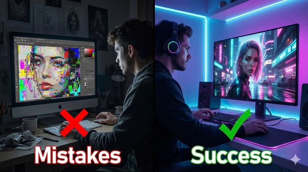 Kesalahan Umum Pengguna Midjourney & Cara Menghindarinya