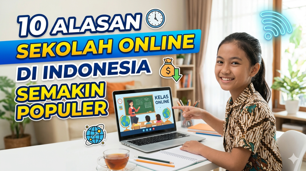 Sekolah online di Indonesia