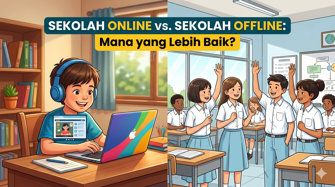 Sekolah Online vs Sekolah Offline