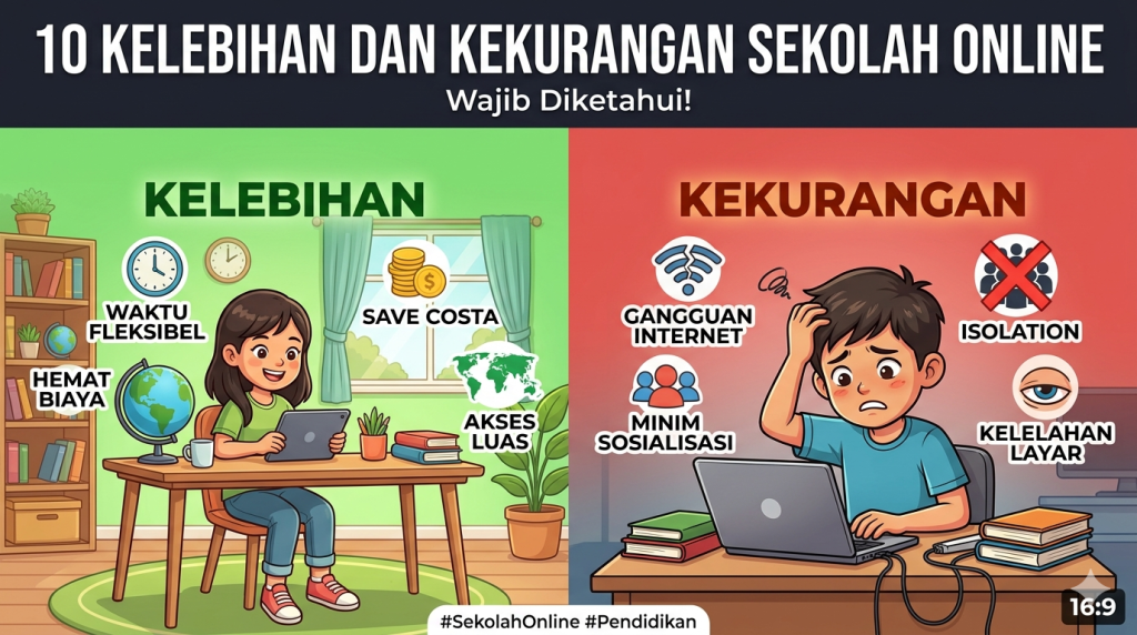 Kelebihan dan kekurangan sekolah online