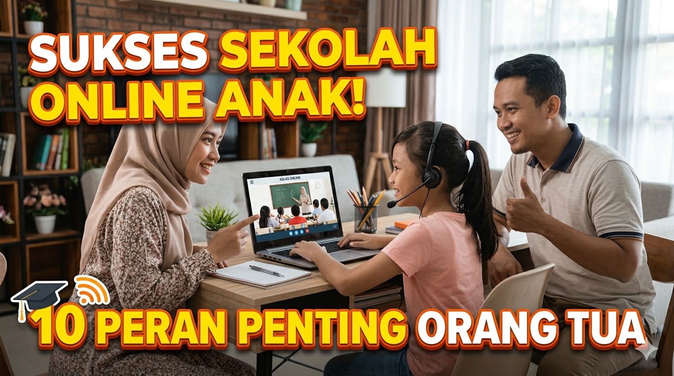 Peran Orang Tua Sekolah Online