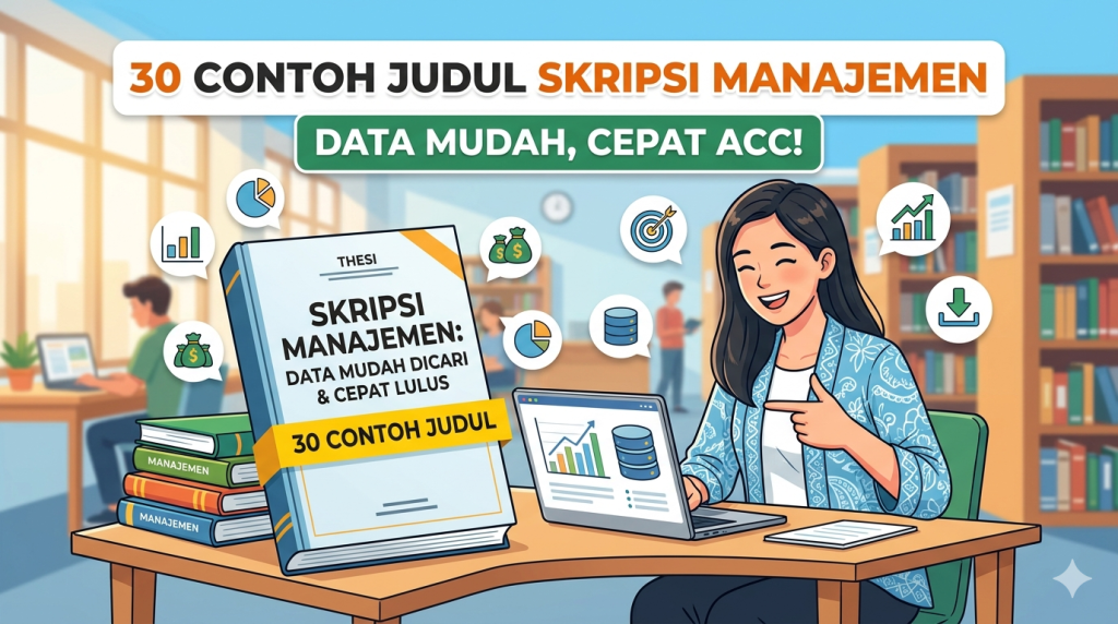 30 contoh judul skripsi manajemen dengan data mudah dicari