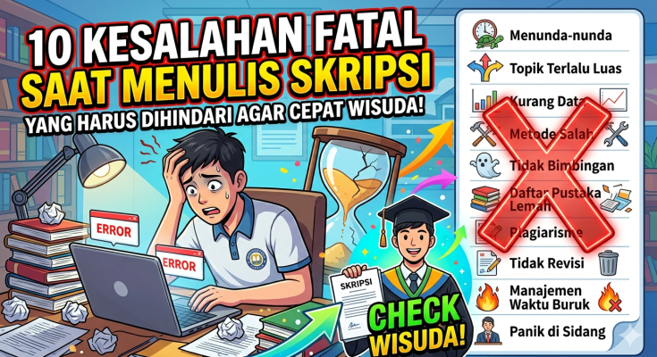 kesalahan mahasiswa saat menulis skripsi
