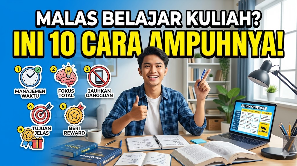 cara mengatasi malas belajar mahasiswa