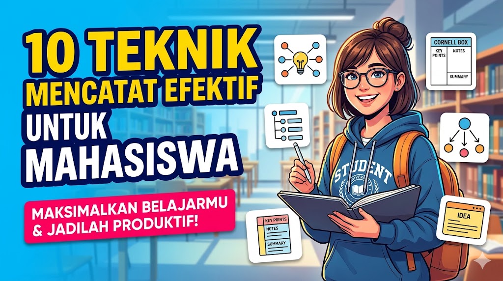 teknik mencatat yang efektif untuk mahasiswa